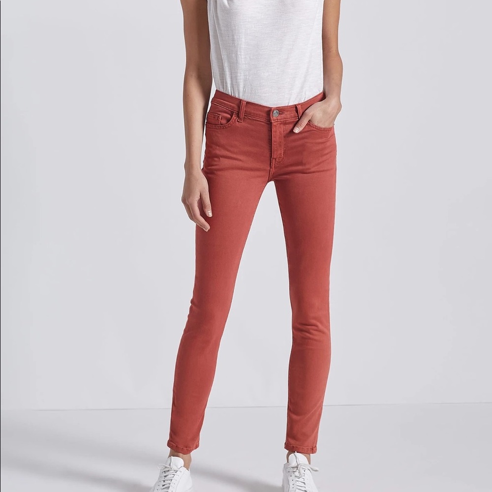 NWT Current Elliott The Original Stiletto Washed Berry Size 28